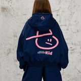 THE BOY ZIP UP - NAVY