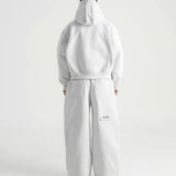 THE B4SE / WIDE-LEG SWEATPANTS - HEATHER GRAY