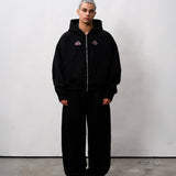 THE BOY ZIP UP - BLACK