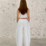 ESSENTIALS STRAIGHT PANTS - HEATHER GRAY