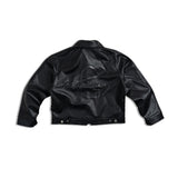 RECLAIM JOY LEATHER JACKET - BLACK