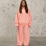 RECLAIM JOY BOXY HOODIE - PINK