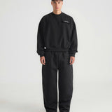 THE B4SE / STRAIGHT-LEG SWEATPANTS - BLACK