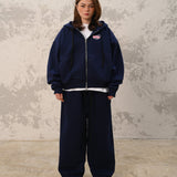 ESSENTIALS STRAIGHT PANTS - NAVY