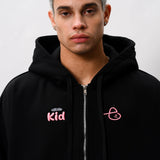 THE BOY ZIP UP - BLACK