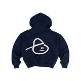 RECLAIM JOY BOXY HOODIE - NAVY