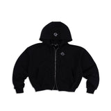 ESSENTIALS ZIP UP - BLACK