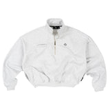CASUAL QUATER ZIP - HEATHER GRAY