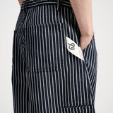 SMART HOOK WIDE LEG KHAKI PANTS [KC GIFT] - STRIPED BLUE
