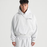 THE B4SE / BOXY HOODIE - HEATHER GRAY