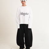 ZONE LONG SLEEVE BOXY TEE - WHITE