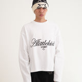 ZONE LONG SLEEVE BOXY TEE - WHITE