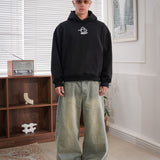 RECLAIM JOY BOXY HOODIE - BLACK