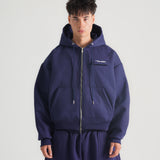 THE B4SE / REGULAR ZIP UP - NAVY