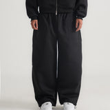 THE B4SE / WIDE-LEG SWEATPANTS - BLACK