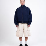 CASUAL ZIP UP JACKET - NAVY