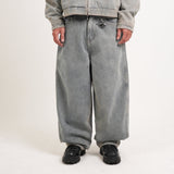 TINY POCKET LOOSE FIT JEANS [KC GIFT]  - LIGHT BLUE