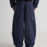 THE B4SE / LOOSE FIT JEANS - DARK BLUE