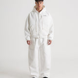 THE B4SE / BOXY ZIP UP - WHITE