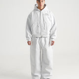 THE B4SE / REGULAR ZIP UP - HEATHER GRAY