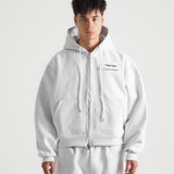 THE B4SE / REGULAR ZIP UP - HEATHER GRAY
