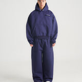 THE B4SE / REGULAR HOODIE - NAVY