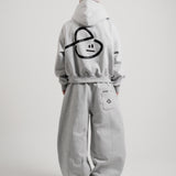 RECLAIM JOY BOXY HOODIE - HEATHER CHARCOAL