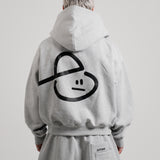 RECLAIM JOY BOXY HOODIE - HEATHER CHARCOAL