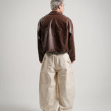 RECLAIM JOY LEATHER JACKET - BROWN