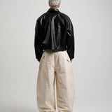 RECLAIM JOY LEATHER JACKET - BLACK