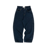 TINY B4SE POCKET LOOSE FIT JEANS - DARK BLUE