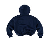 B4SE BOXY CHEST POUCH HOODIE - NAVY