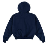 REGULAR CHEST POUCH HOODIE - NAVY