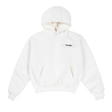 REGULAR CHEST POUCH HOODIE - WHITE