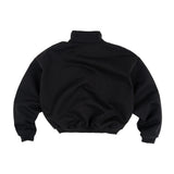 THE B4SE / BOXY HALF ZIP  - BLACK