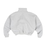 THE B4SE / BOXY HALF ZIP  - HEATHER GRAY
