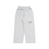 THE B4SE / STRAIGHT-LEG SWEATPANTS - HEATHER GRAY
