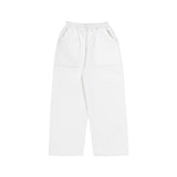 THE B4SE / STRAIGHT-LEG SWEATPANTS - WHITE