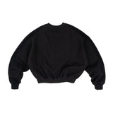 ROOMY CHEST POUCH SWEATER - BLACK