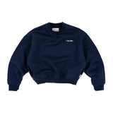 ROOMY CHEST POUCH SWEATER - NAVY