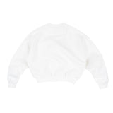 ROOMY CHEST POUCH SWEATER - WHITE