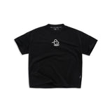 EMBLEM BOXY TEE - BLACK