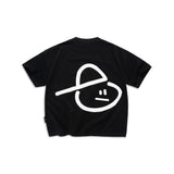 EMBLEM BOXY TEE - BLACK