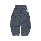 SMART HOOK WIDE LEG KHAKI PANTS [KC GIFT] - STRIPED BLUE