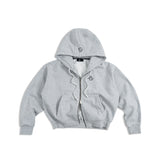 ESSENTIALS ZIP UP - HEATHER CHARCOAL